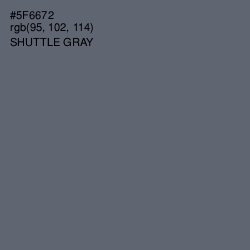 #5F6672 - Shuttle Gray Color Image